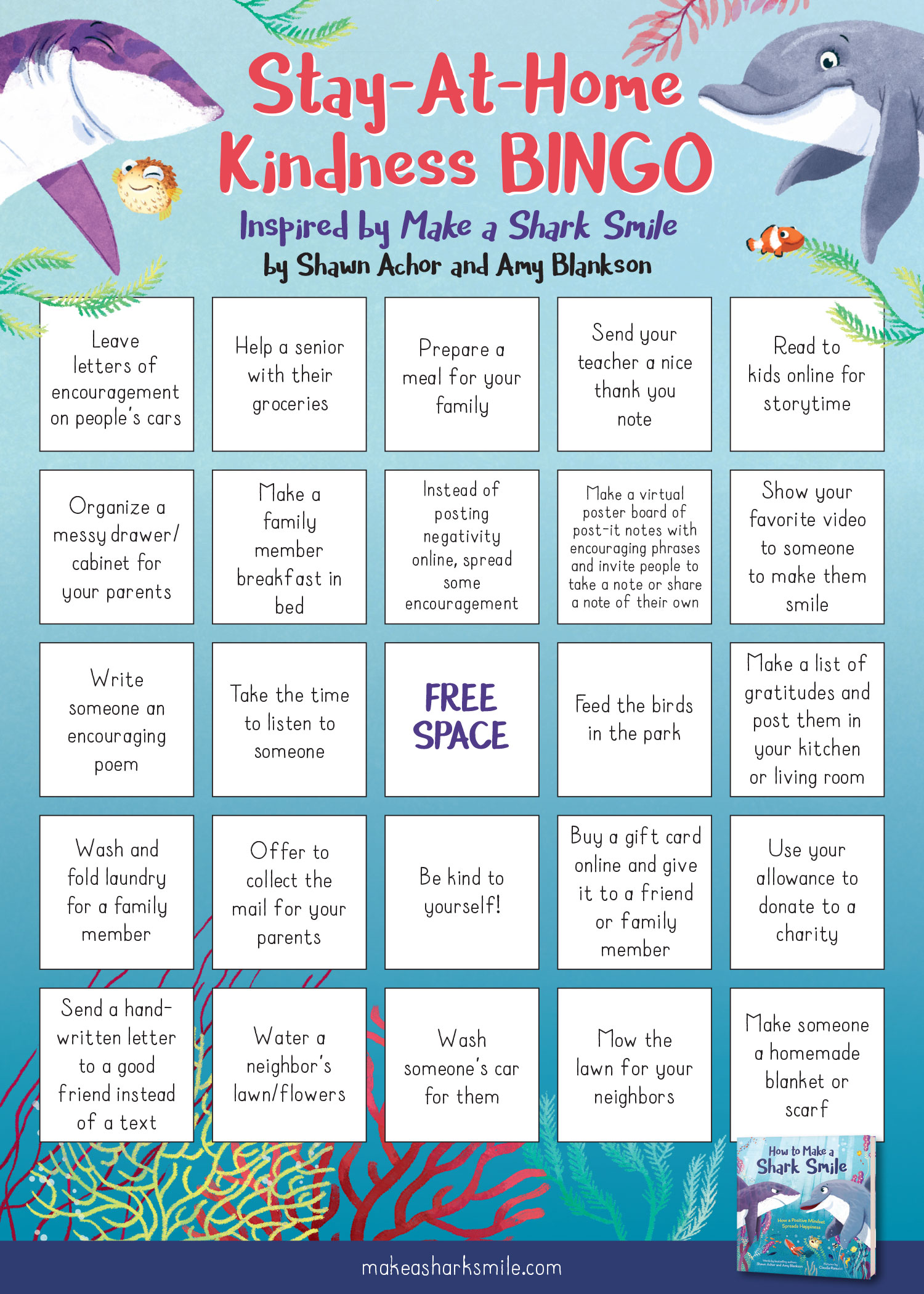 How To Make A Shark Smile - Bingo Card